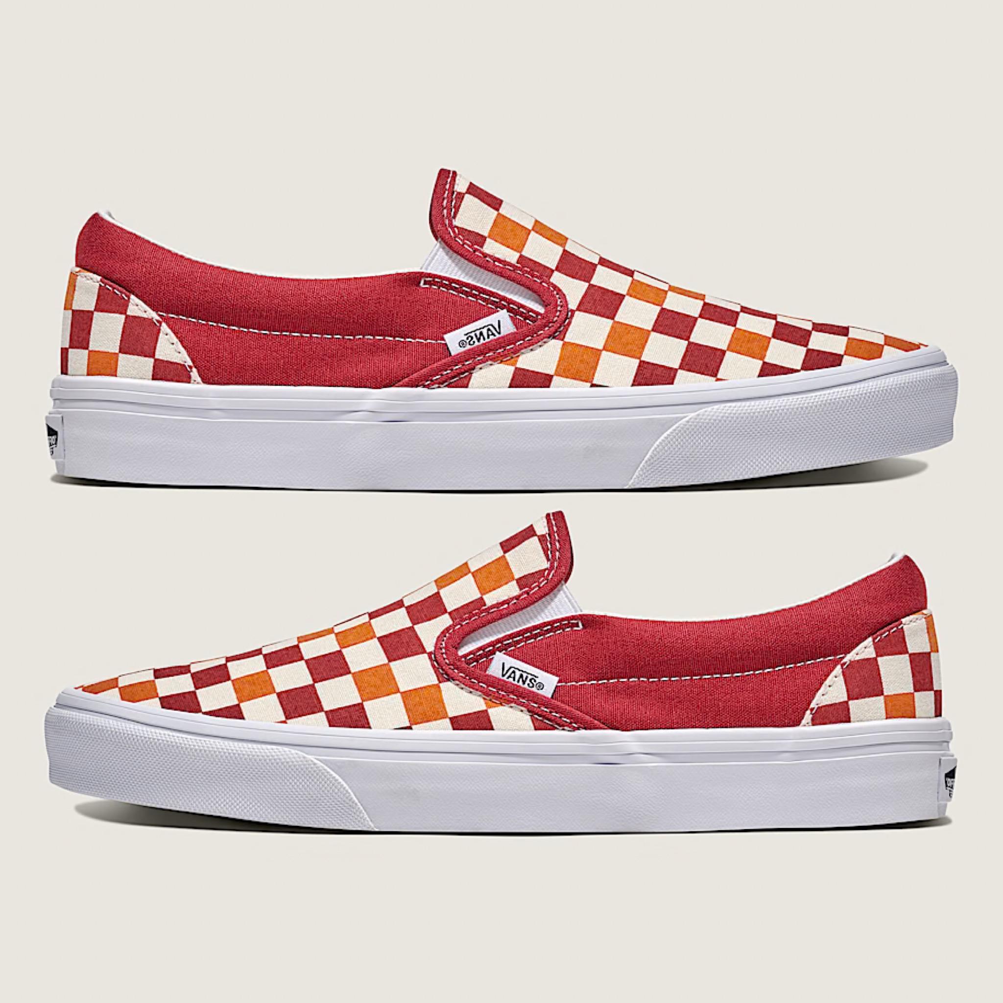 SLIP ON checkerboard red/white - Image 4